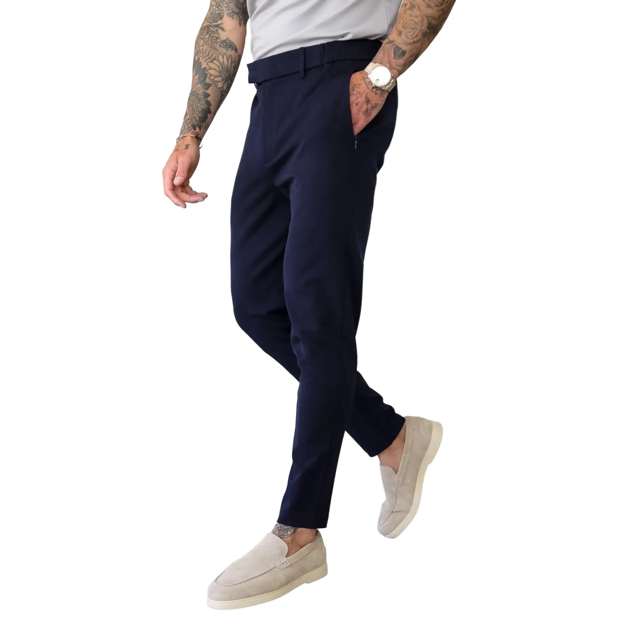 Front View of Belier 24hr Navy Trousers BM234NVY